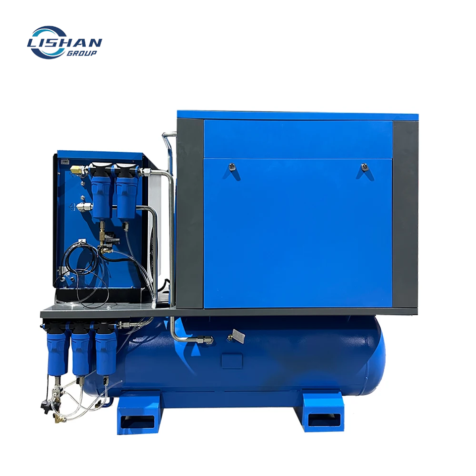 Integrated Screw Air Compressor With Air Dryer 22kw 30hp 4 in 1 Air Compressor factory
